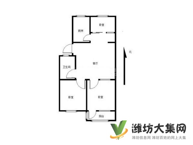 中心雙語近圣榮廣場多層3室92平低首付54萬急售